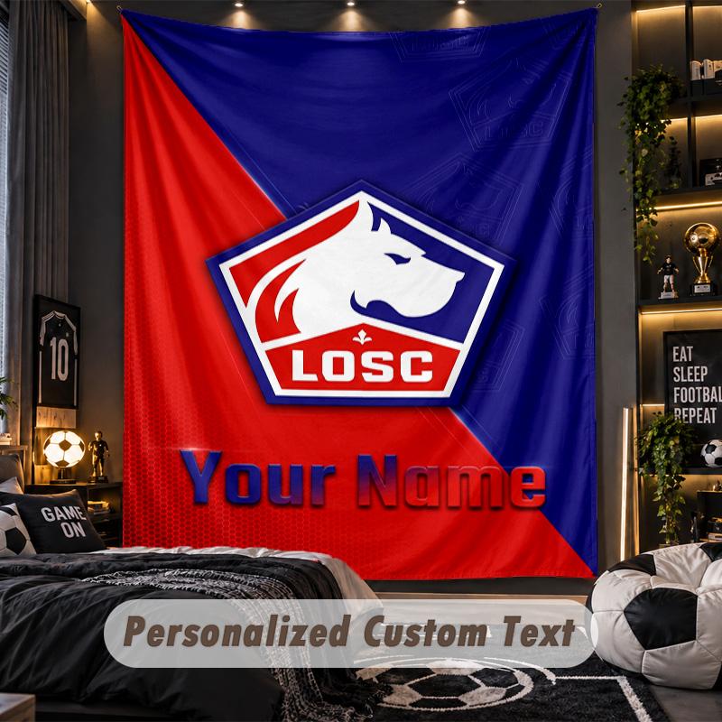 TapestryLOSC Lille Custom Name Text Personalized Wall Hanging Tapestry Home Wall Decor