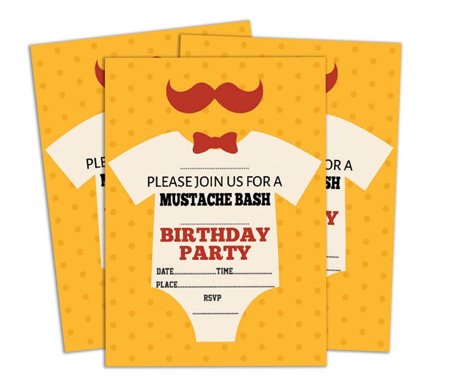 Darling Souvenir Orange Birthday Invitation Card Printable Elegant Fill or Write In Blank Party Invites 28 Pcs 5 X 7