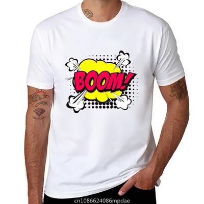 Boom Comic T-Shirt Anime Clothes Graphics Sweat Heavyweight T Shirts for Men