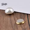 Multi Purpose Clothes Button 2Pcs Faux Pearl Magnetic Button, Fake Cat Eye Stone Brooch Decorative Scarf Safety for Shirts Shawl, Clothing Magnet