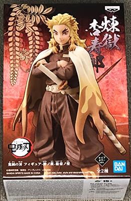 BANPRESTO Убийца демонов: Фигурка Kimetsu no Yaiba - Форма Одиннадцатая 'Связь Душ' - Кёджуро Рэнгоку Sepia Color Ver.
