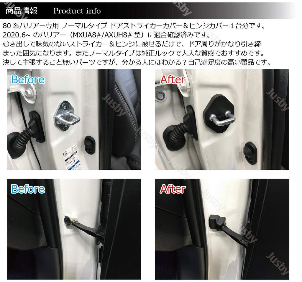 Toyota 80 Series Harrier Эксклюзивная накладка на дверной упор / петлю двери для 1 двери