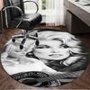 Dolly Memorial Tribute Round mat, Anti-slip Circle Carpet Chair rug For livingroom,Bedroom, doormat home decor Gift Christmas Gifts
