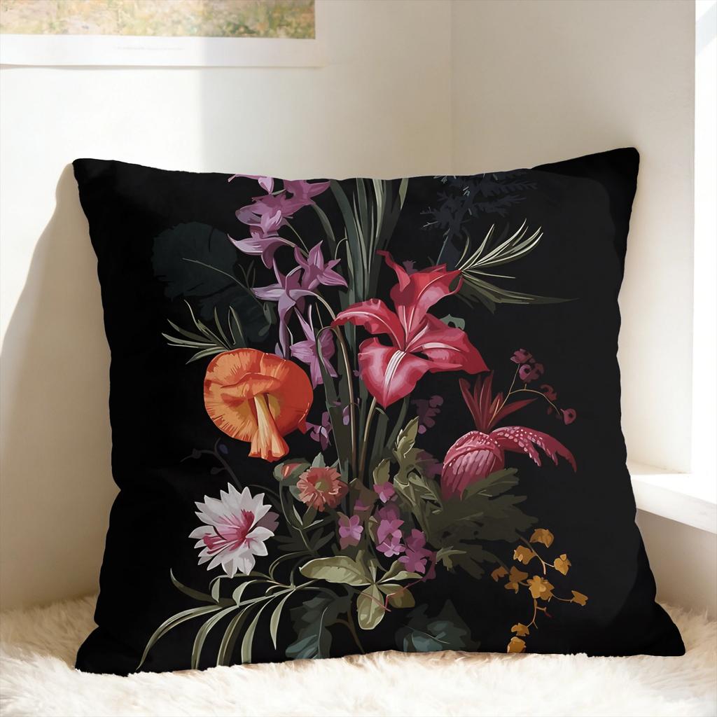 Tropical Floral Pillow Case Comfy Pillow Cover Morden Pillowcases For Living Room Bed Chair