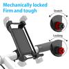 Bike Phone Holder Motorcycle Phone Mount Anti Shake and Stable Phone Holder with 360° Rotation Mechanical Bicycle Phone Mount