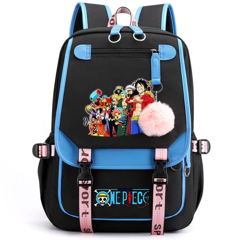 Аниме One Piece унисекс универсальный рюкзак водонепроницаемый рюкзак для студентов ежедневная сумка для книг для детей подарки для мужчин и женщин дорожная сумка для отдыха Mochila