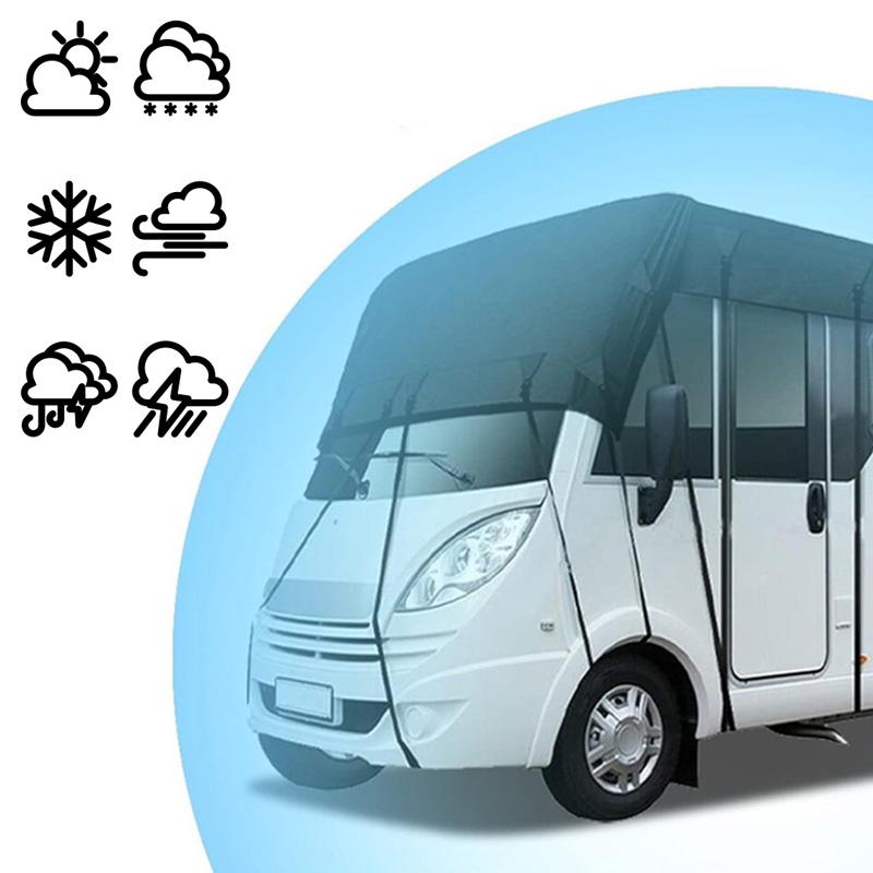 Верхний чехол из ткани Оксфорд 210D для автодома, водонепроницаемый и пылезащитный, солнцезащитный тент для автодома, защитный чехол для автомобиля