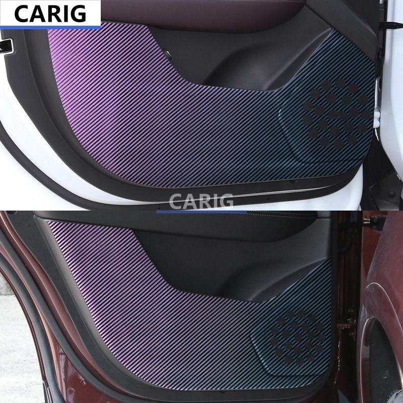 For CADILLAC XT6 19-22 Door Anti-kick Sticker Modified Carbon Fiber Interior Car Film Accessories Modification