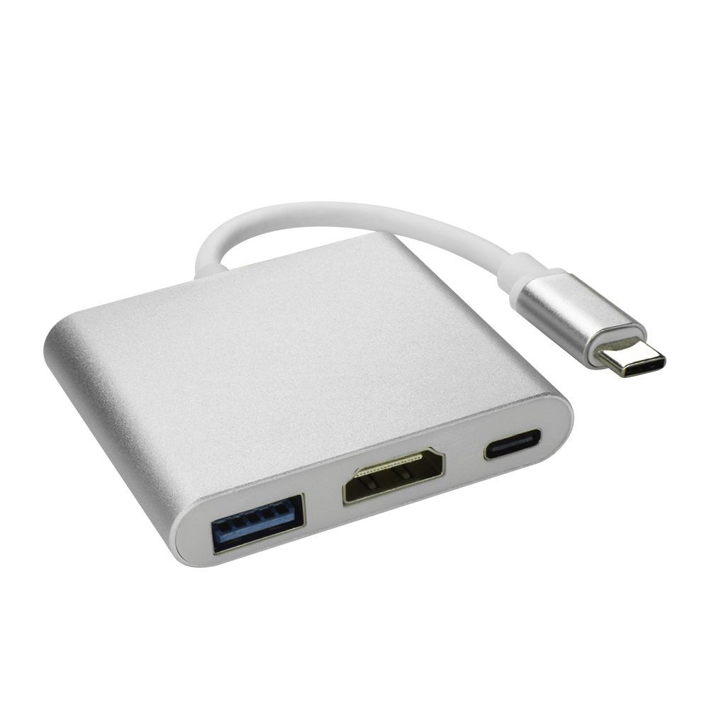 Док-станция USB-C — HDMI 3-в-1: Кабель-адаптер USB3.1