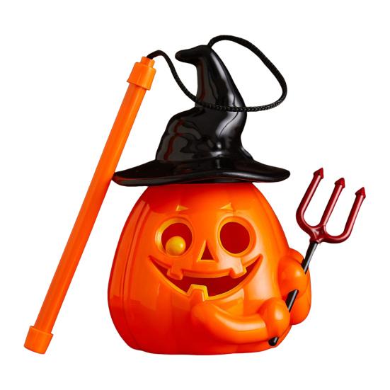 Halloween Pumpkin Lantern LED Lighted Pumpkin Light Decoration Portable Handheld Night Lamp for Halloween Party Decoration