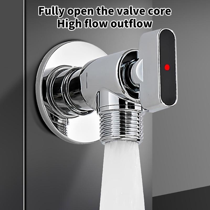 High Flows Angle Valves 1/2in Water Flows Control Valves Water Pipe Switches Hot/Cold Water Shut Off Valves Flows Restrictor
