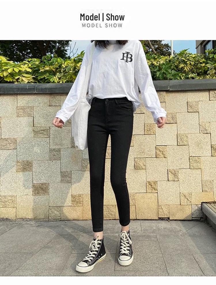 High-Waist Slim Flared Jeans for Women - Summer Retro Style with Raw Edge