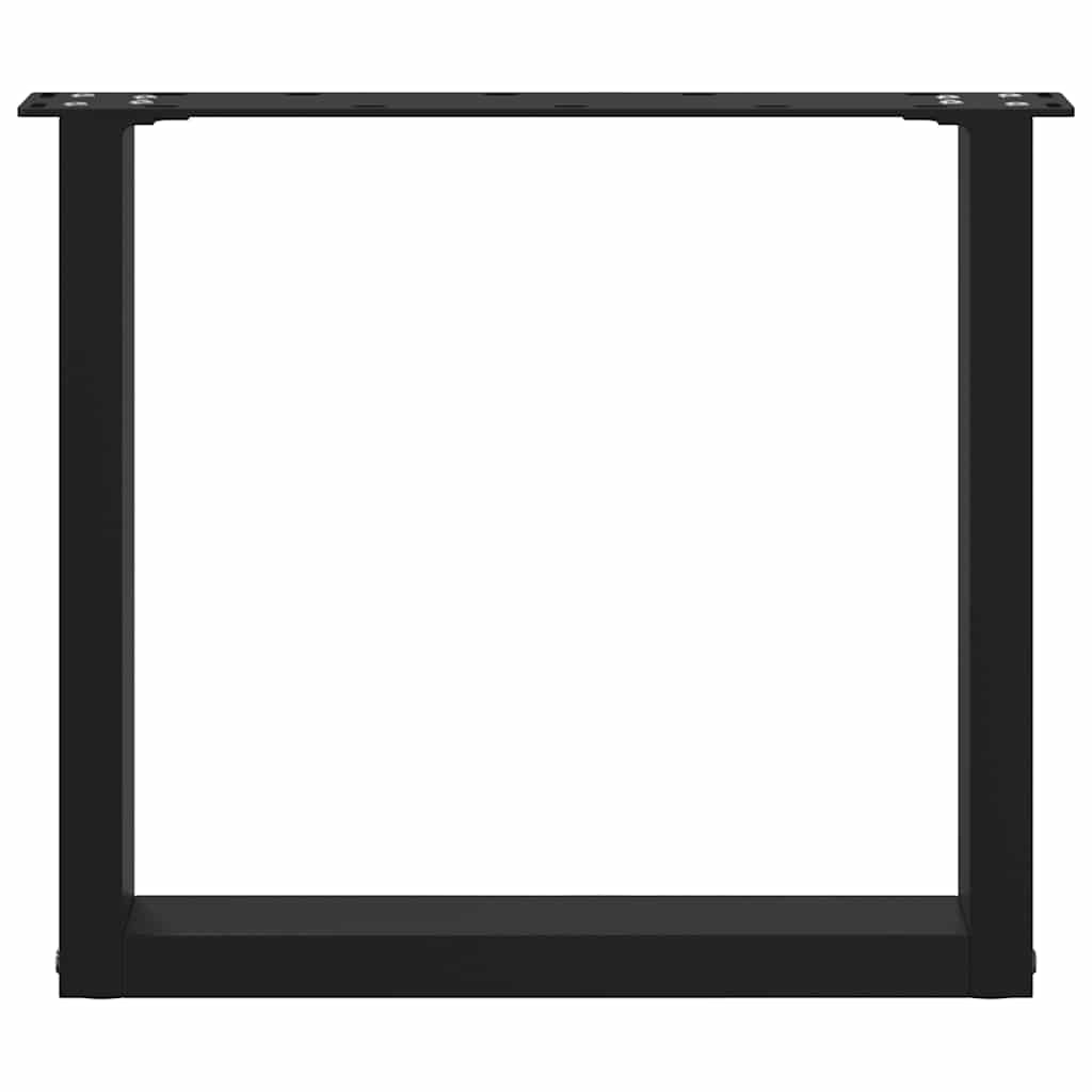 Nogi Do Stolika Kawowego, 2 Szt., Czarne, 50X(42-43) Cm, Stal