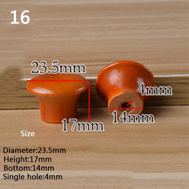 Ручка для мебели из массива дерева Круглая одноотверстная ручка из массива дерева Ручка в виде листа лотоса для ящика шкафа