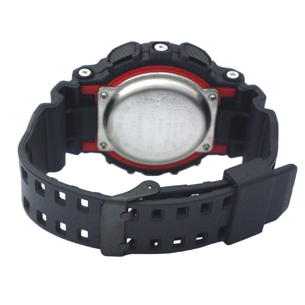 [Arias] Радиочасы на солнечной батарее с цифровым дисплеем, водонепроницаемые, многофункциональные, с подсветкой, перевернутым ЖК-дисплеем, уретановый пояс ADWW15039RCSOL3, мужские, черные