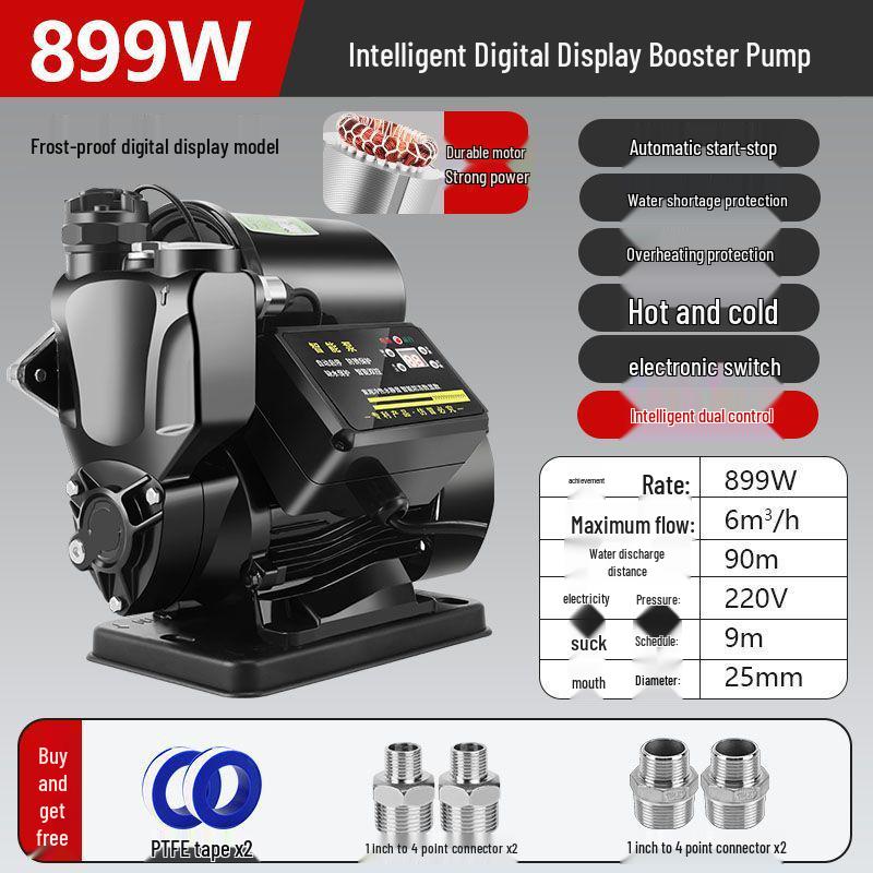 Smart 220V Home Booster Pump for Tap Water & Solar Heater Pressurization