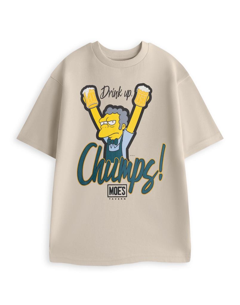 The Simpsons Short Sleeved TShirt Unisexs Oatmeal Official Merch