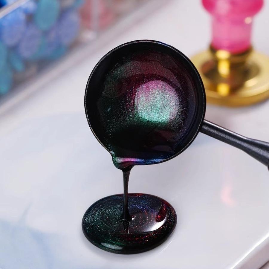 100 шт./пакет, воск для сургуча цвета Авроры, подсолнух, смешанные цвета, для свадебных приглашений, конвертов, упаковки винных подарков