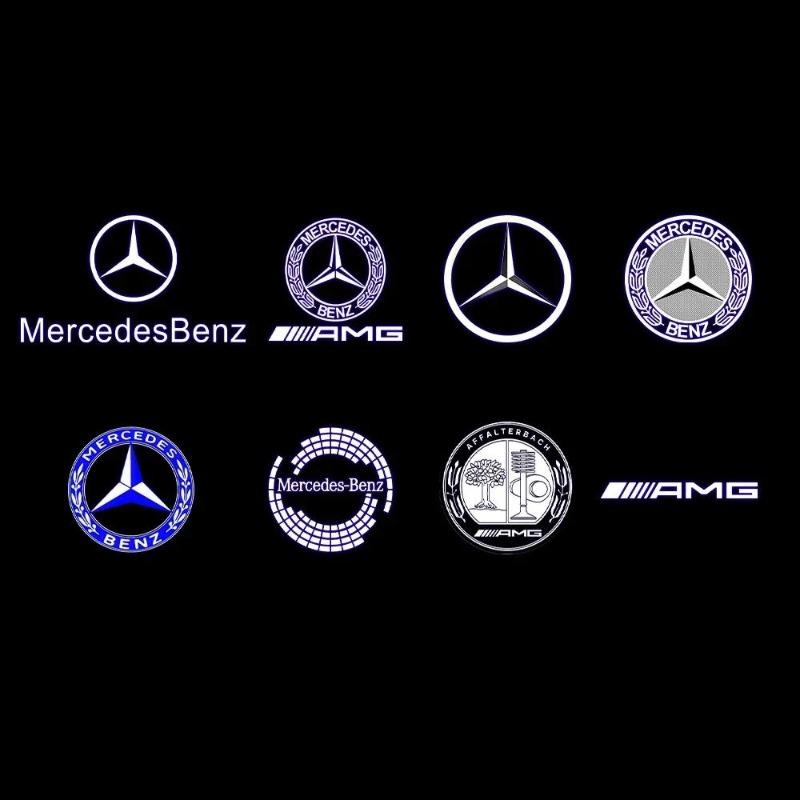 2-4 шт. Светодиодная подсветка приветствия двери, лазерная подсветка Для Mercedes Benz X164 W215 W164 R GL ML M class 4MATIC ML300 ML500 R300 R320