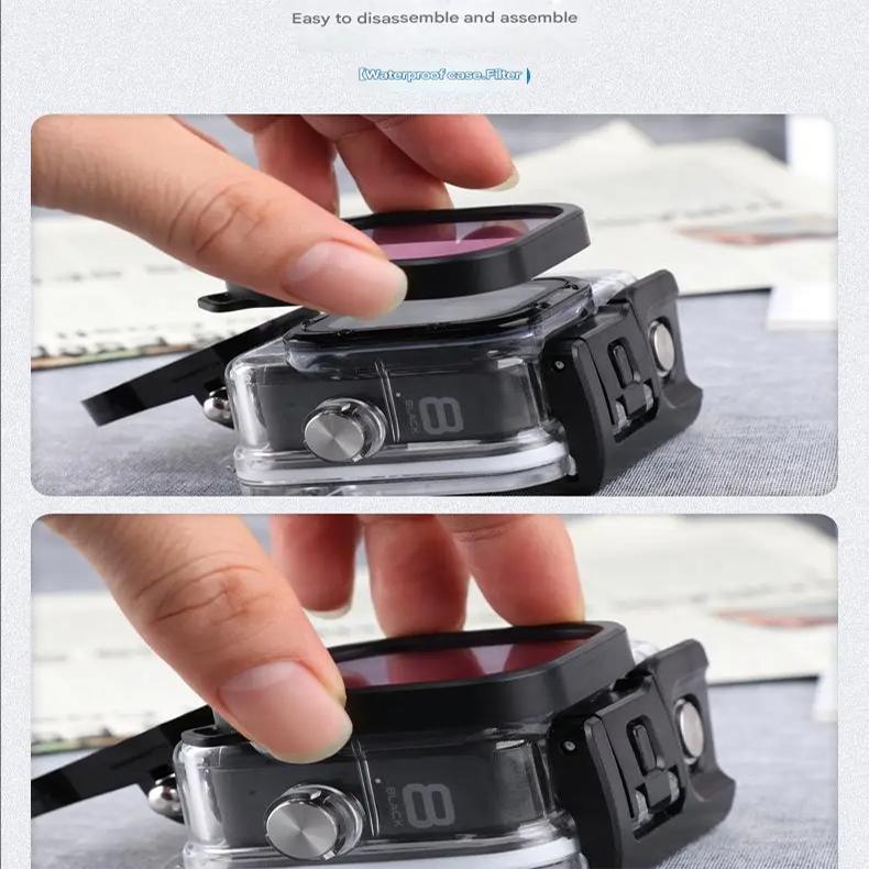 Водонепроницаемый чехол для GoPro Hero 8 Black - Защитный бокс для дайвинга Защита спортивной камеры