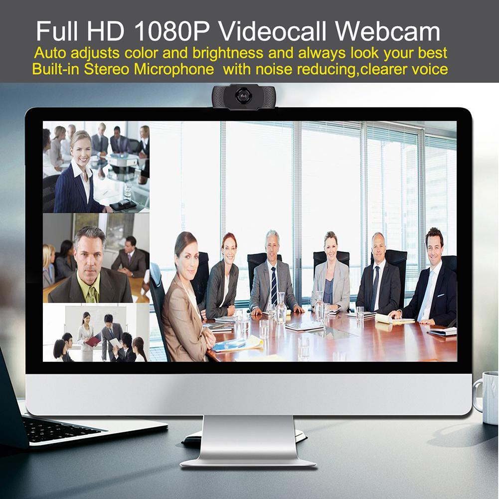 1080P Ultra-clear USB Webcam Video Web Camera for Windows Mac OS Online Activity