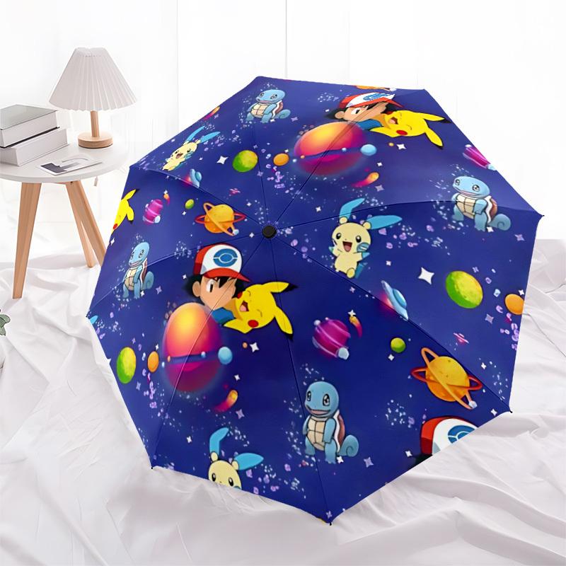 1pc Pokemon Open/Close Folding Umbrella - Raining Gear for Travel Umbrella, All- Portable Umbrella for & Men 8-Rib yy251229043