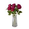 Elegant Rose Faux Flower Waterfall With Silk Roses For Gift Table Decor And Special Occasions
