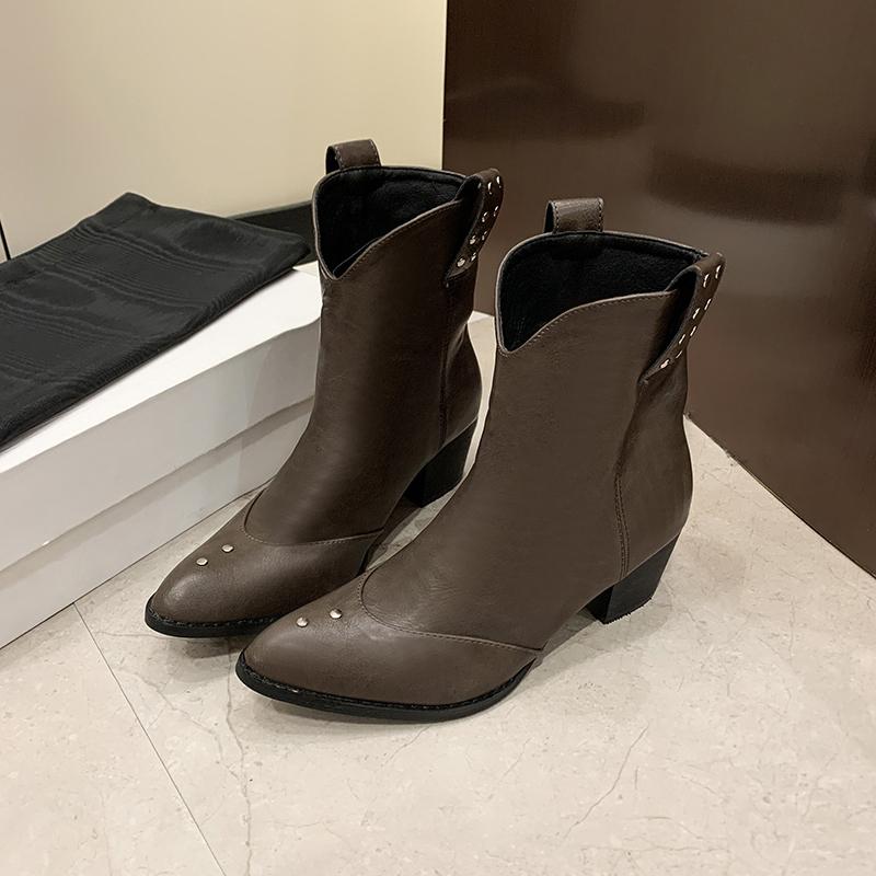 Платформа женские ковбойские сапоги в стиле вестерн модные слипоны съемные рыцарские длинные сапоги осень-зима толстый каблук женская обувь