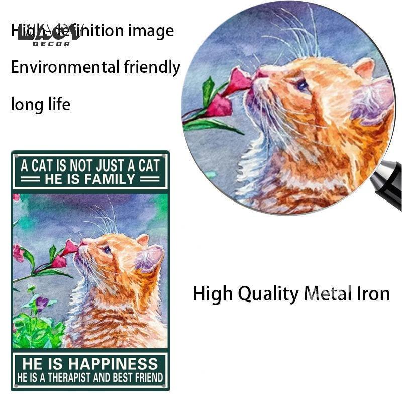Смешной декор для кошек Металлические жестяные таблички Я делаю что хочу Милые кошки Постеры Настенное искусство Знак для эстетики Ванная комната Сад Домашнее украшение