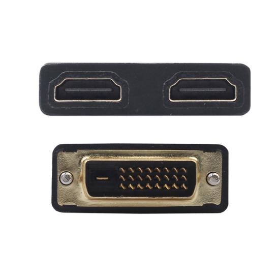 Двойной HDMI-совместимый гнездовой адаптер 24+1 штекер к кабелю DVI Двунаправленный провод-конвертер