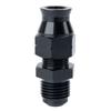 1 шт. черный анодированный прямой штуцер для шланга с защелкой, топливная магистраль, масло 6AN AN6 3/8 AN6-5/16, поворотный масляный штуцер с защелкой