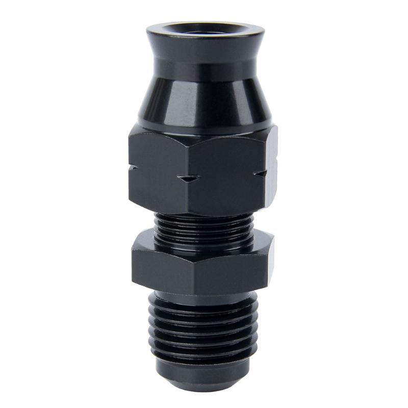 1 шт. черный анодированный прямой штуцер для шланга с защелкой, топливная магистраль, масло 6AN AN6 3/8 AN6-5/16, поворотный масляный штуцер с защелкой