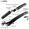 RBRL Mountain Bike Lengthen Widen Fender Durable Mudguards 26 27.5 29 Adjustable Bicycle Anti Shake Wings Set Mtb Ass