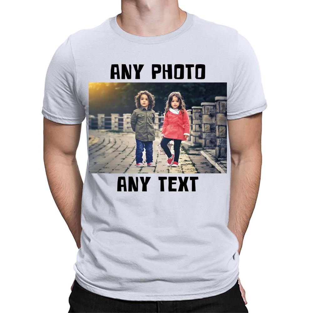 Personalised Any Text Photo Picture Stag Hen Party Mens TShirts TA56 1T9A5