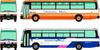 Tomytec The Bus Collection Bus Collection China Highway Bus 50th Anniversary Set Diorama Supplies 335399 2-Car