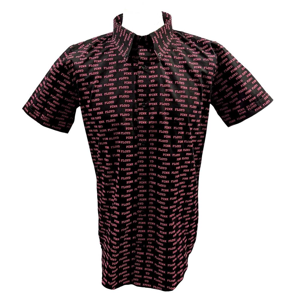 Pink Floyd Unisex Adult Courier Pattern All-Over Print Shirt