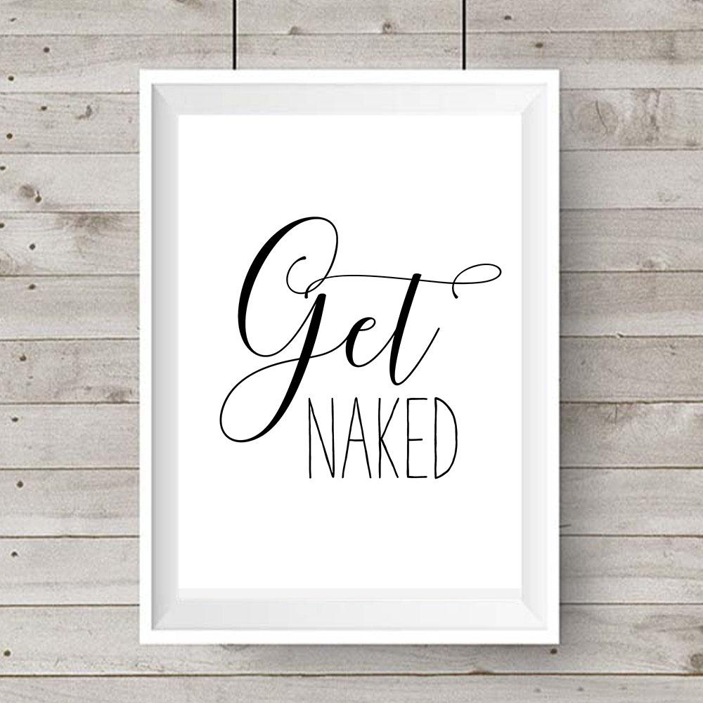 Funny Bathroom Sign Canvas Poster Wall Art Prints Get Naked Please Seat Yourself Flush It Real Good Toilet Signs Bathroom Decor
