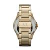 Мужские часы Armani Exchange AX2122 с черным циферблатом и покрытием PVD под золото