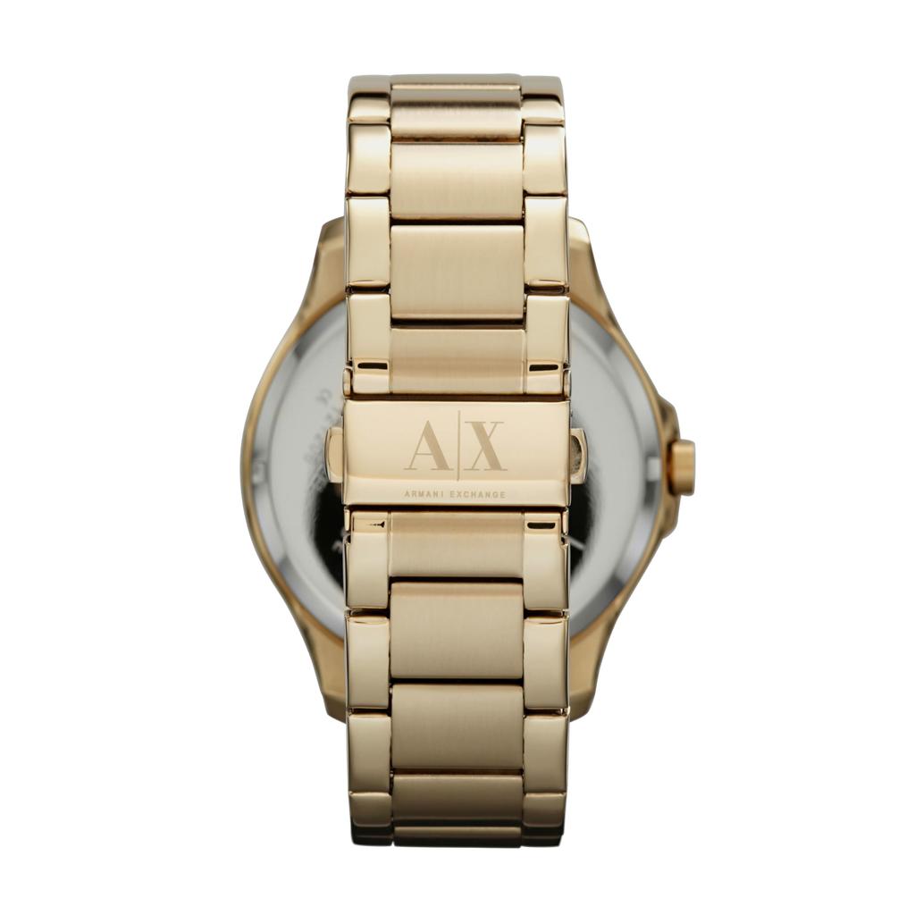 Мужские часы Armani Exchange AX2122 с черным циферблатом и покрытием PVD под золото