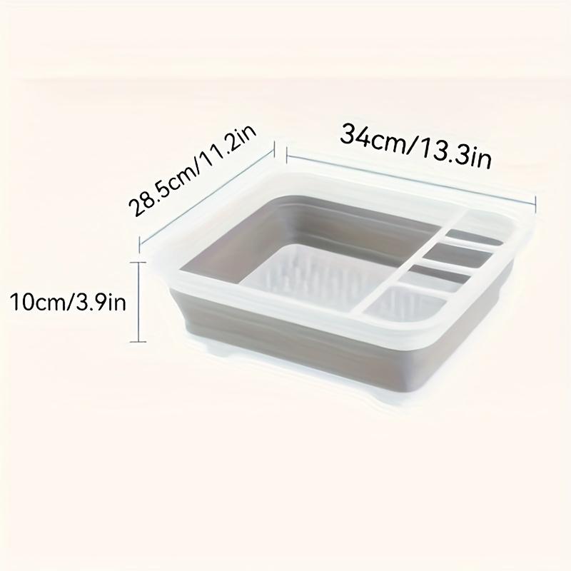 Dish Drying Rack with 3-Compartment Utensil Holder, Kitchen Countertop Organizer - Multifunctional Plate Storage Solution for Tableware and Plates