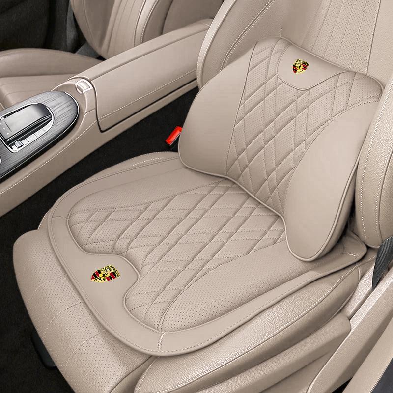 Porsche Cayenne, Macan, Panamera, 911/718 Car Headrest & Lumbar Support Cushions