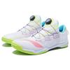 Li Ning Обувь для настольного тенниса с амортизацией, нескользящая, износостойкая, низкая, унисекс, Белый Зеленый Розовый APPT003-1