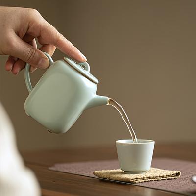 1 шт., чайный сервиз кунг-фу, чайник, бытовой маленький чайник, чайник ручной работы, изысканный чайник для обжига для дома, ресторана, отеля, офиса, чайные аксессуары