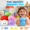 Dumpling Stress Balls Toy with Steamer Simulation Food Squishies Bun Fidget Sensory Toys for Home Desktop Decoration Party Gifts