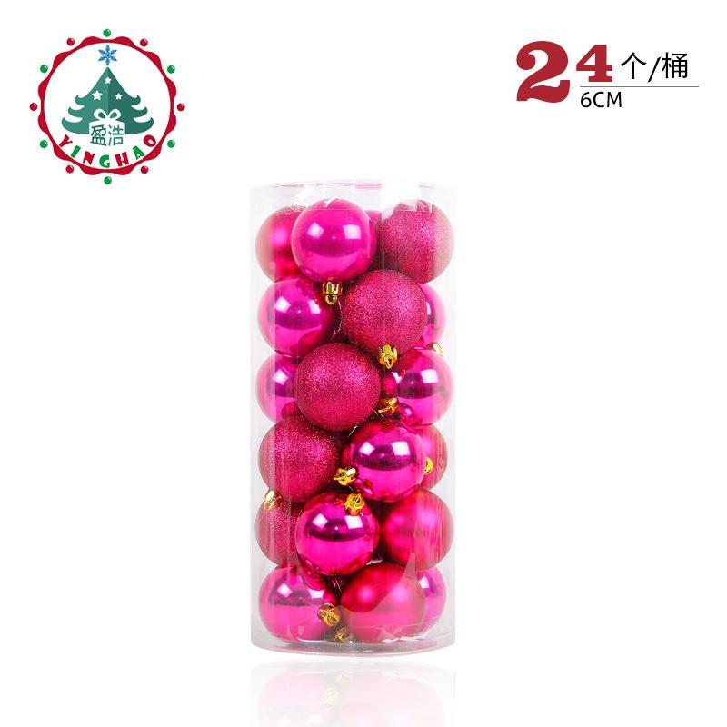 24 шт./бочка, Рождественский шар, рождественская елка, безделушка, висячие подвески, украшение для дома, вечеринки, свадьбы