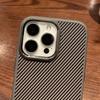 Чехол для iPhone 16 Pro, совместимый с MagSafe, из ПК + ТПУ, задняя крышка телефона, текстура из углеродного волокна