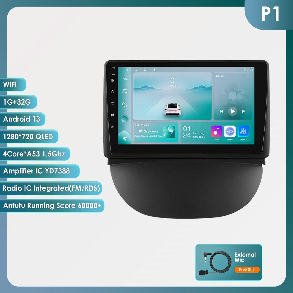 OSSURET Автомобильные интеллектуальные системы Carplay Android Car Radio для Renault Symbol 2003-2008 Мультимедийный видеоплеер WIFI Авторадио Интеллектуальный экран Wifi