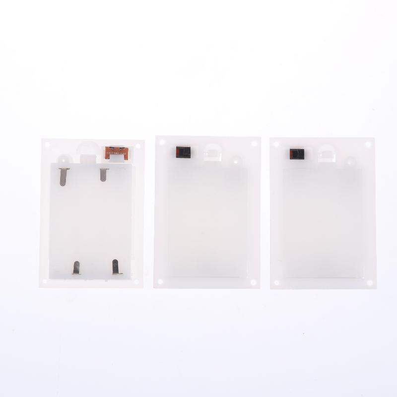 (YY)1Pc/3Pcs 2026 New Batteries Shell Plastic 2x3x AAA Rectangular Embedded Battery Holder Storage Box Case With Switch Cover