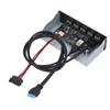 Front Panel USB Hub 5xUSB3.2 GEN1 19 Pin 5.25 Inch Optical Drive Front Panel for WIN7 8 10 2003 for OS X for LINUX
