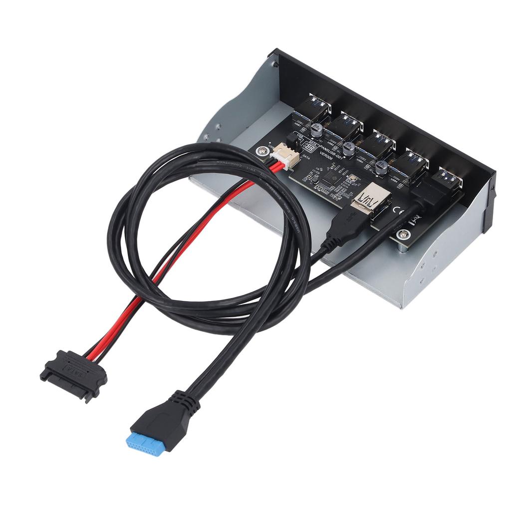 Front Panel USB Hub 5xUSB3.2 GEN1 19 Pin 5.25 Inch Optical Drive Front Panel for WIN7 8 10 2003 for OS X for LINUX